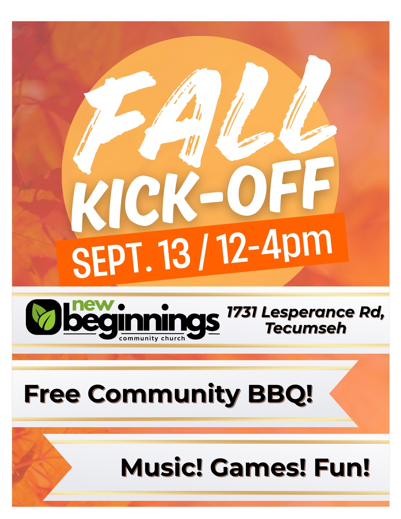 Fall Kick Off Poster